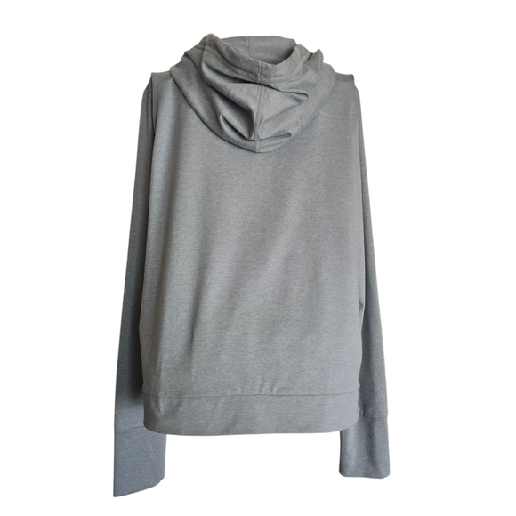 VUORI Halo Essential Hoodie | Mallorca Heather Blue, Size M - Picture 6 of 9